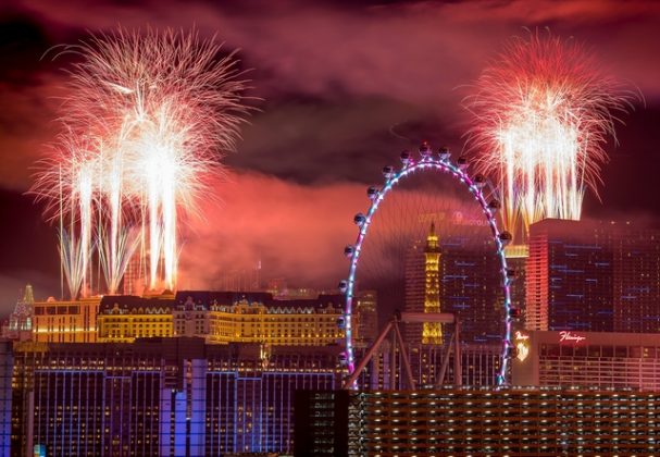 New Year’s Gala in Fremont Street Experience: Firework Display Instead