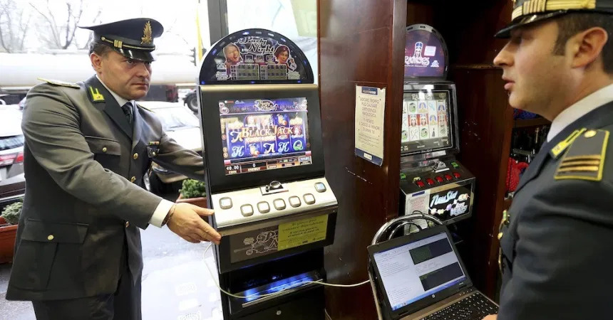 On Illegal Gambling Linked to Mafia Italian Authorities Clamp Down